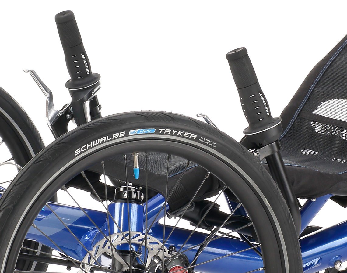 Detail Lenker Liege-Dreirad Trike-Serie Gekko