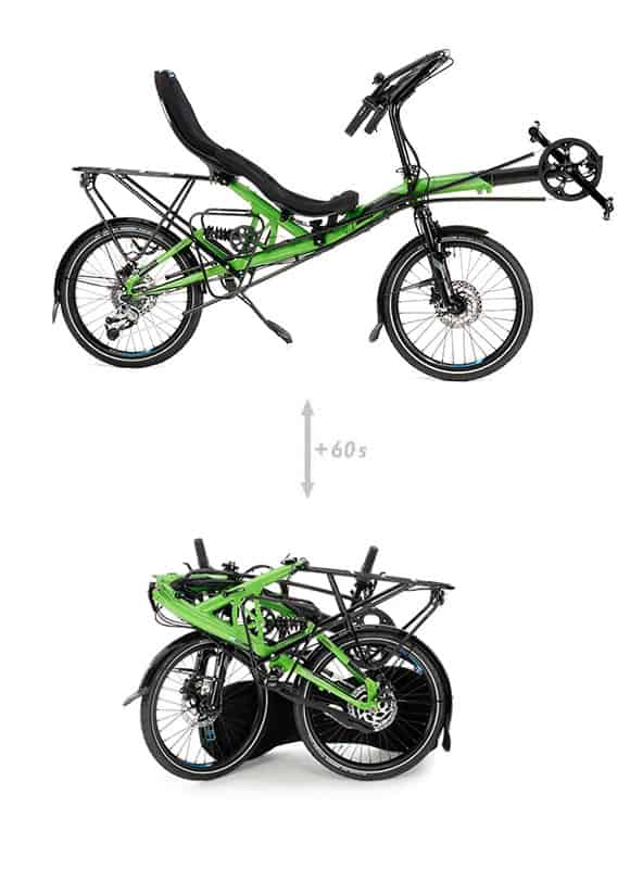 foldable recumbent bike grasshopper fx