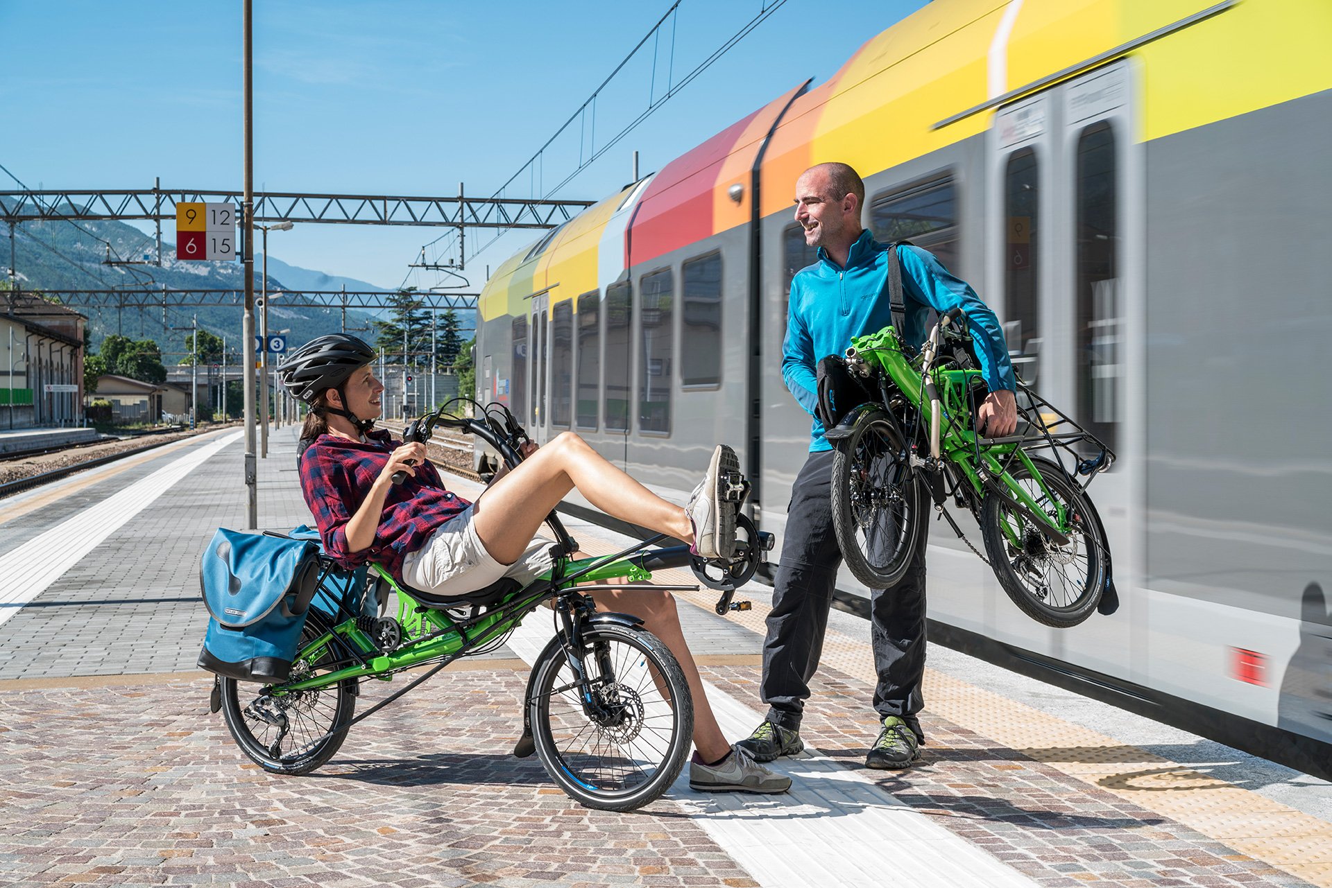 recumbent bike train transport grasshopper fx