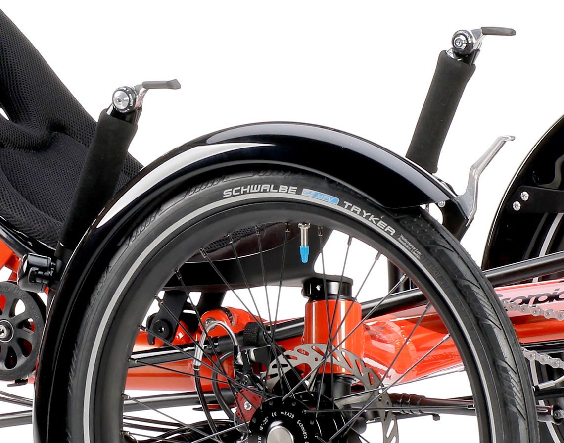 faltbares trekking trike scorpion fx ergolenker