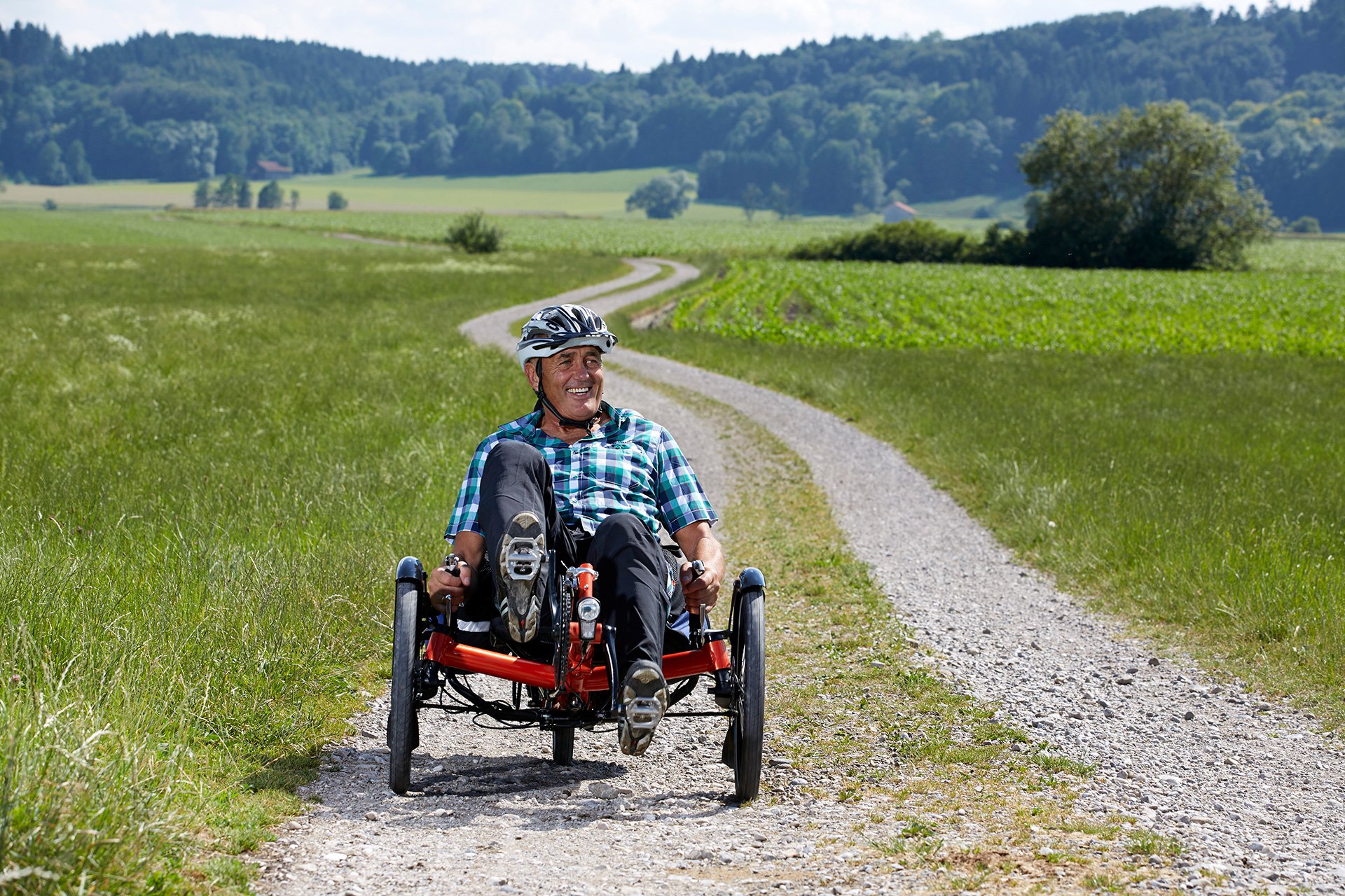 Sit online down tricycle