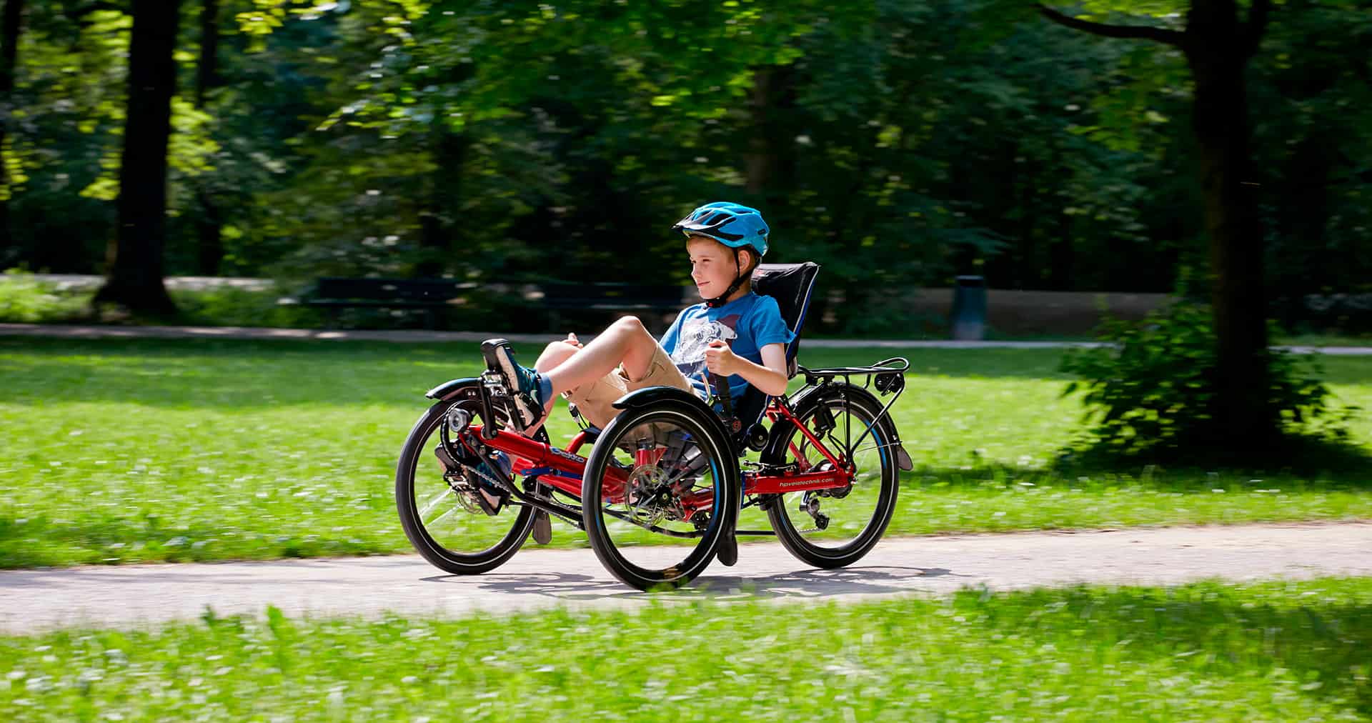 panorama recumbent trike for kids and people with short legs gekko fxs