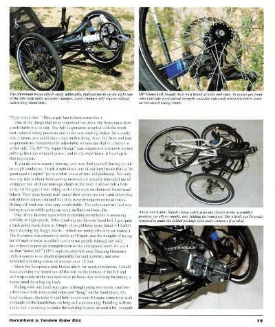 Review Recumbent Trike Scorpion fs 26 Tadpole 3