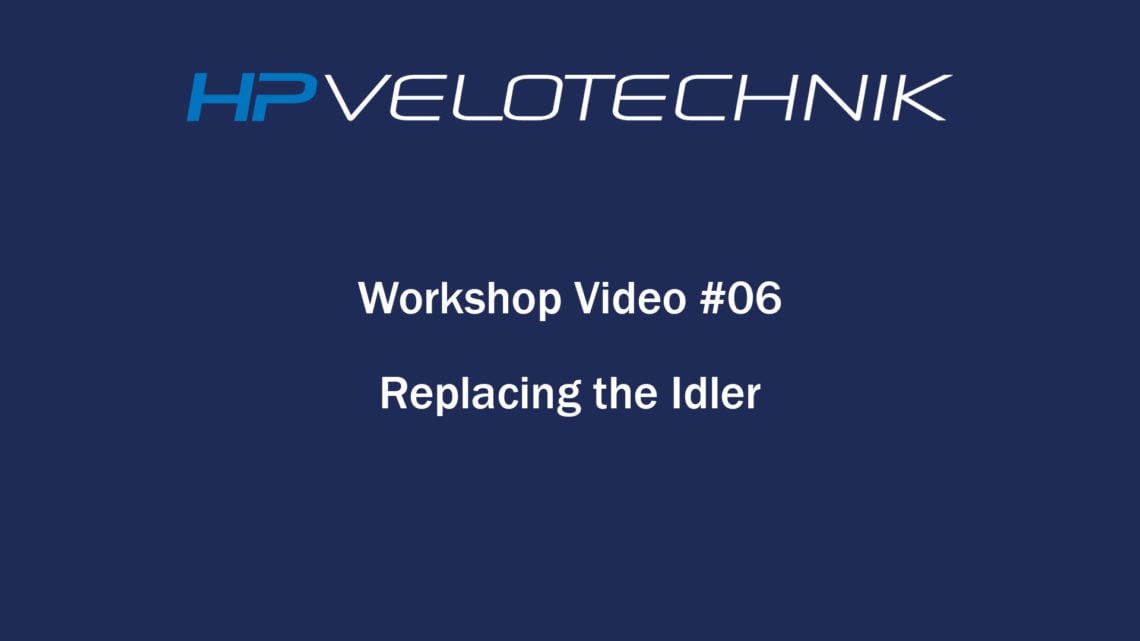 workshop video 06 replacing idler