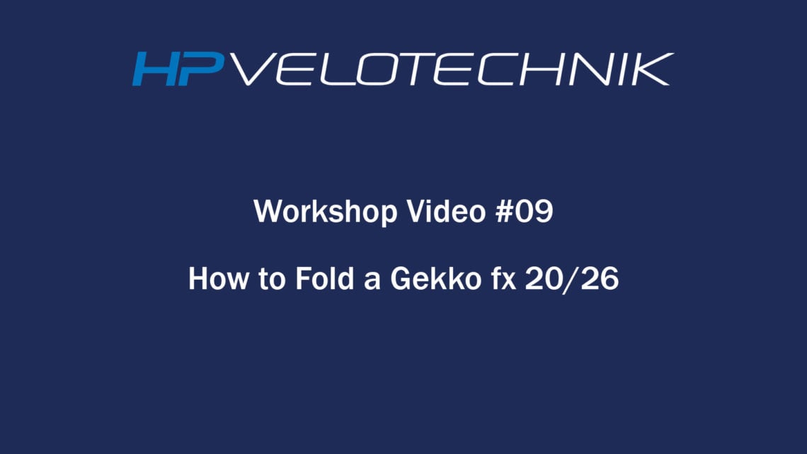 workshop video 09: folding mechanism gekko trikes