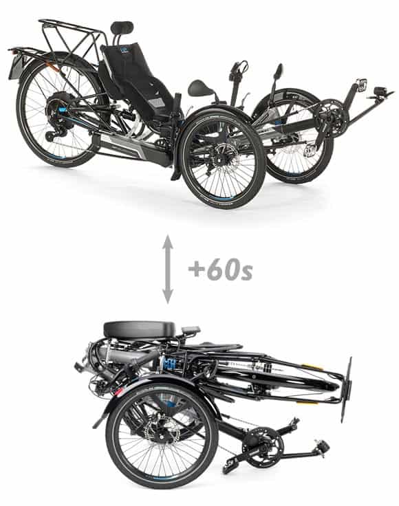 foldable electric trike Scorpion fs 26 S-Pedelec faltbare schnelle E-Trike