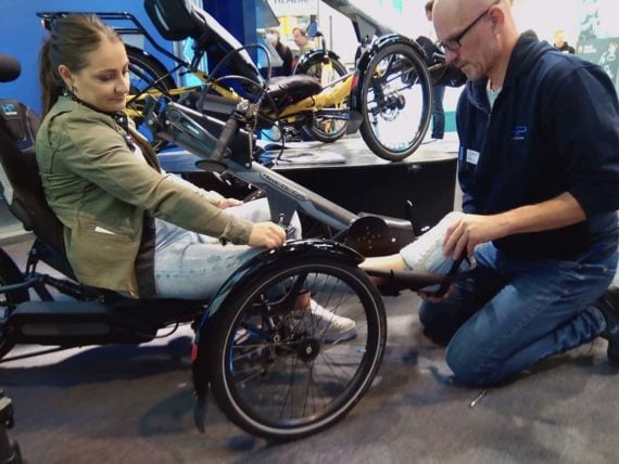 Kristina Vogel Handbike Hands-On-Cycle HP Velotechnik Anpassung