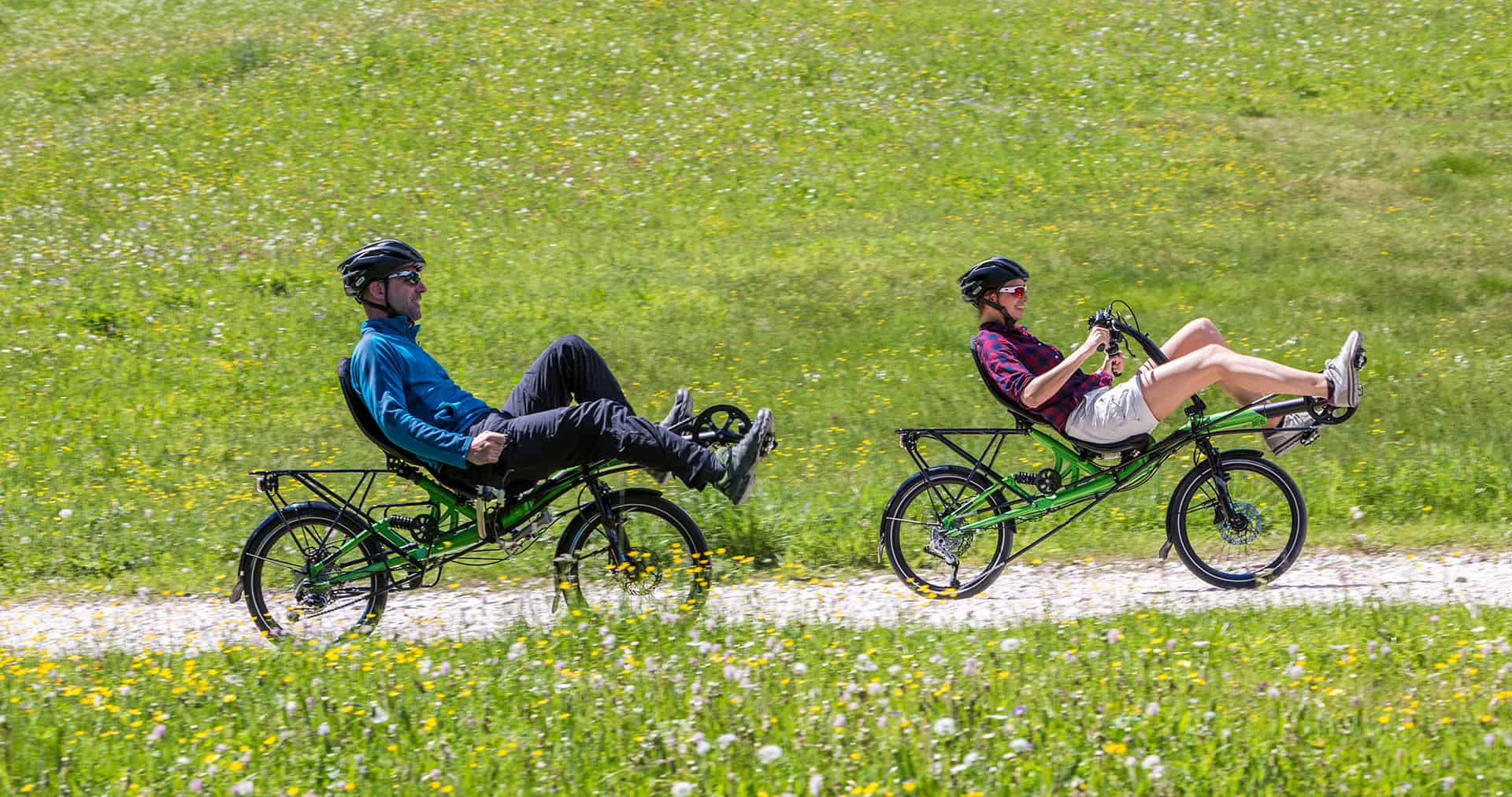 faltbares liegerad trekking tour foldable recumbent bike touring travel grasshopper fx