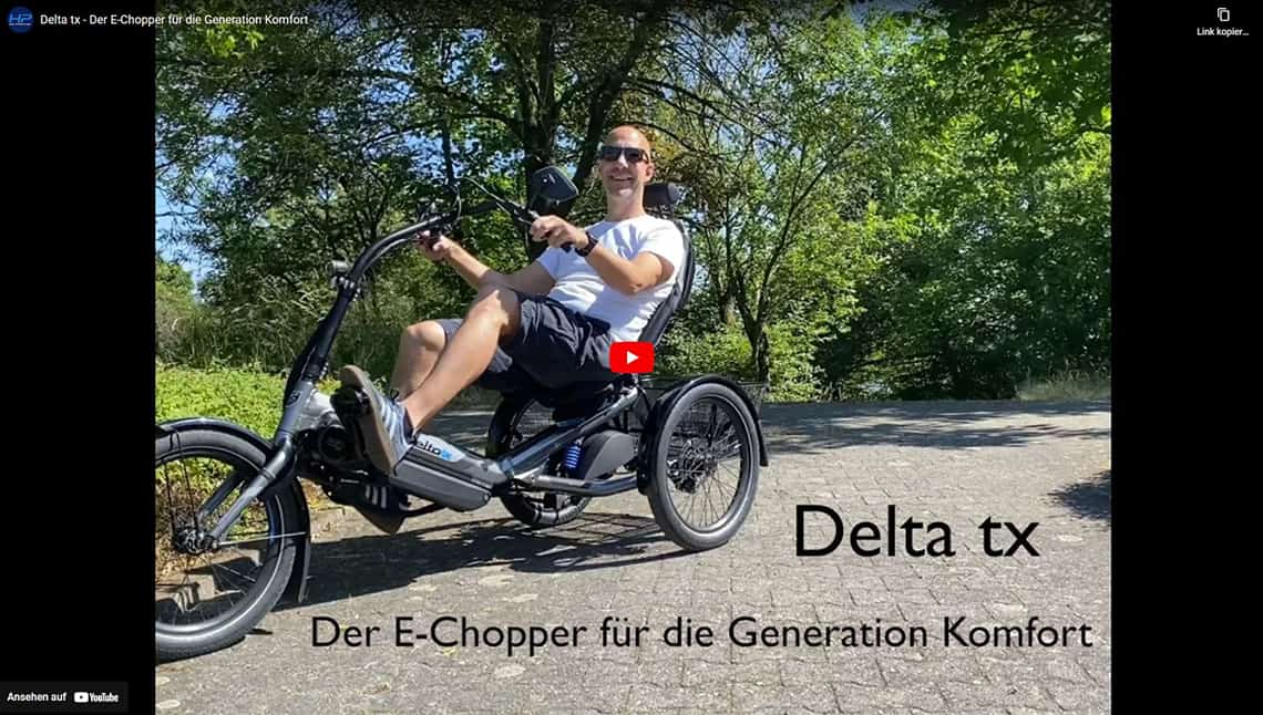 Video Delta tx der E-Chopper für die Generation Komfort