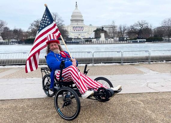 usa recumbent trike flag star spangled banner