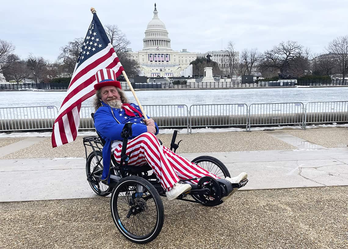 usa recumbent trike flag star spangled banner