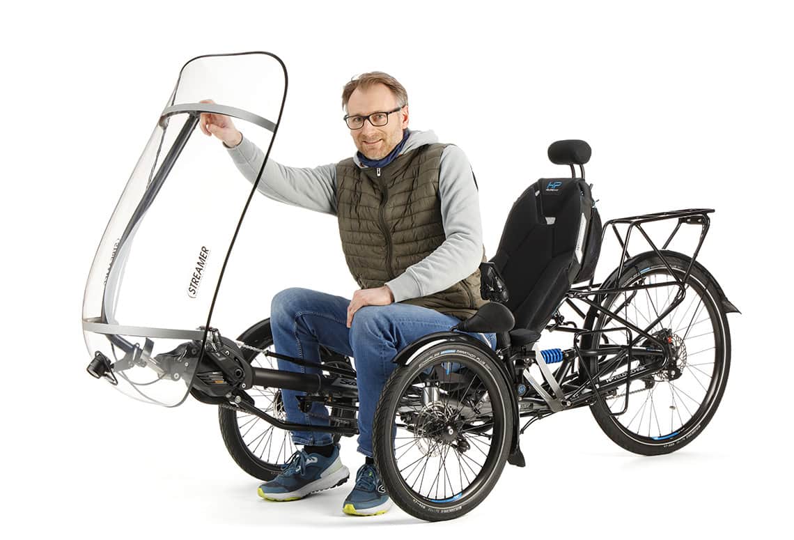 streamer wetterschutz liegerad weather protection recumbent