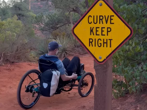 recumbent trike bell rock pathway trail sedona