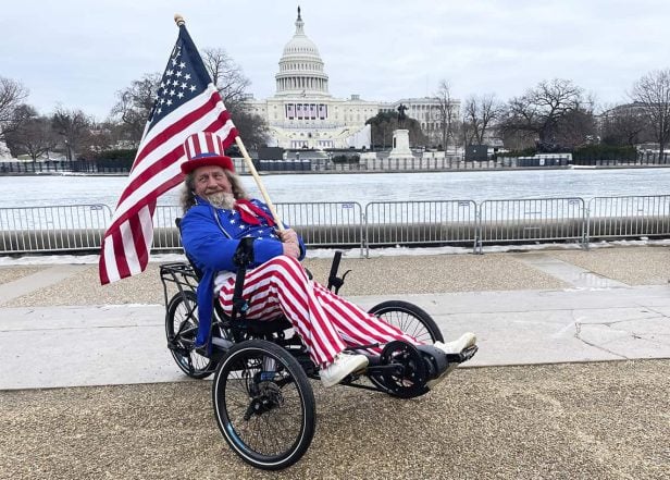 usa recumbent trike flag star spangled banner